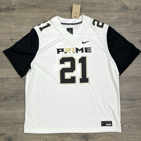Nike Prime Sadeur Sanders Jersey Sz 2XL Mens White Prime 2.0 #21 Football - Picture 1 of 12